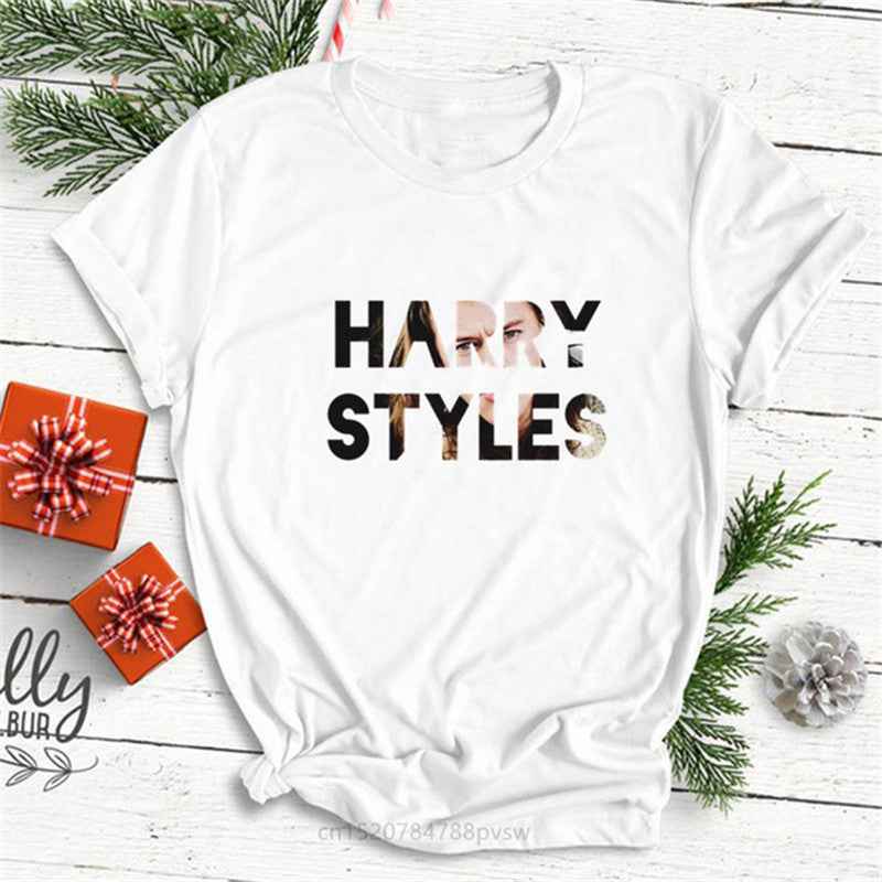 Hip Hop Harry Style Personality Letter Print Women T-shirt Short Sleeve - VEX CLUB HOUSE