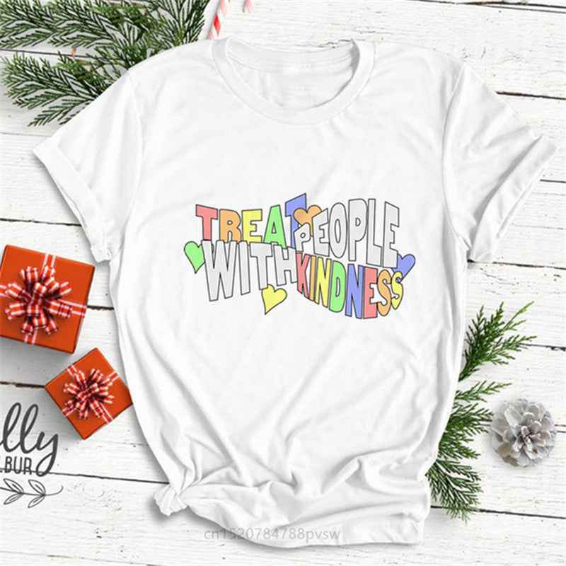 Hip Hop Harry Style Personality Letter Print Women T-shirt Short Sleeve - VEX CLUB HOUSE