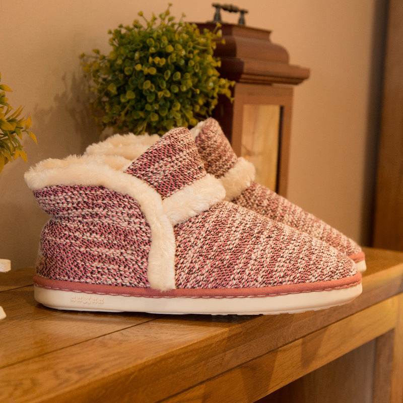Lovers Woolen Warm Floor Thick Cotton Shoes - VEX CLUB HOUSE