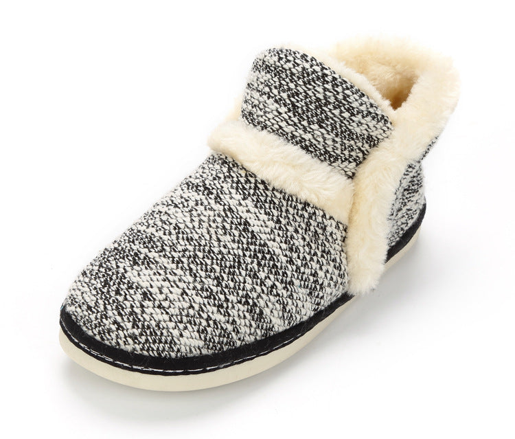 Lovers Woolen Warm Floor Thick Cotton Shoes - VEX CLUB HOUSE