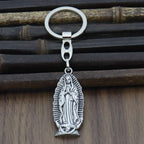 Virgin Mary Prayer Long Men Necklaces Pendants Chain Punk for Boyfriend Male Stainless Steel Jewelry Creativity Gift Wholesale V E X C L U B H O U S E