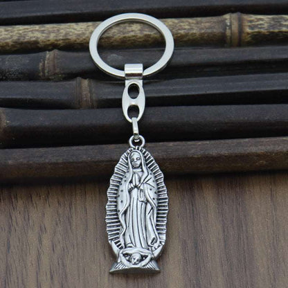 Virgin Mary Prayer Long Men Necklaces Pendants Chain Punk for Boyfriend Male Stainless Steel Jewelry Creativity Gift Wholesale V E X C L U B H O U S E