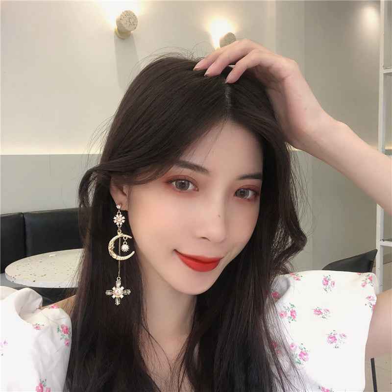 Asymmetrical Long Tassel Earrings Simple Earrings Women - VEX CLUB HOUSE