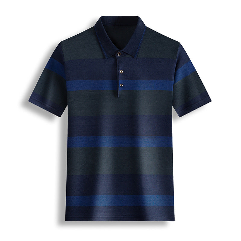 Colorblock Men's Short Sleeved Striped T Shirt - VEX CLUB HOUSE
