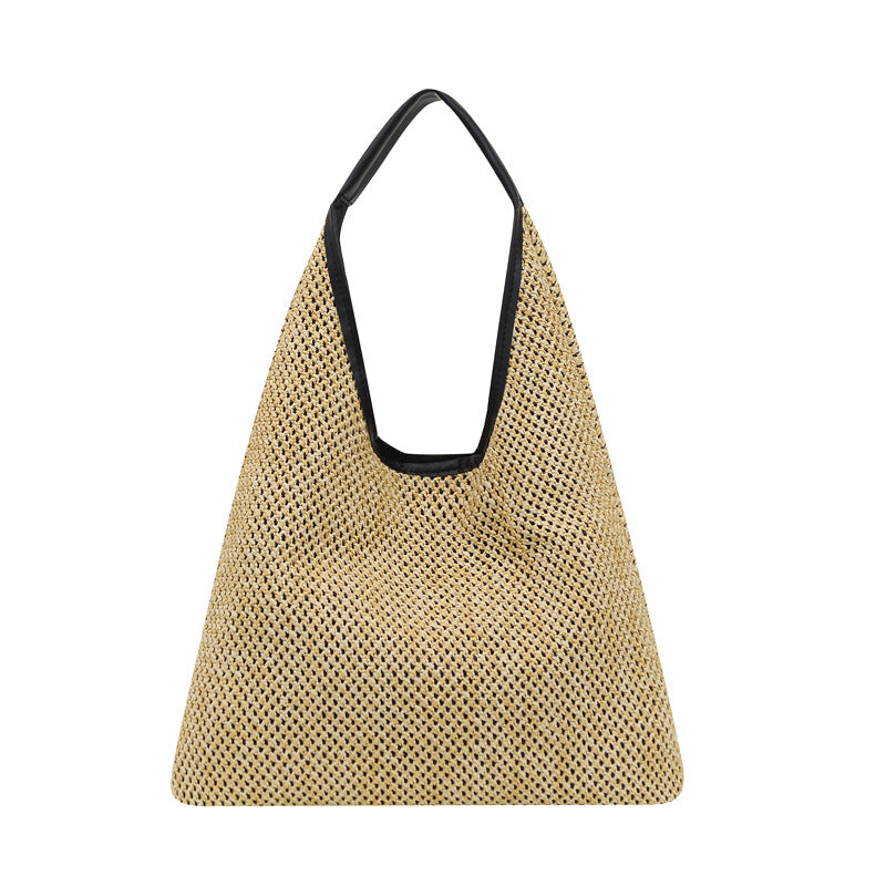 Fashion Rattan Women Shoulder Bags Wikcer Woven Female Handbags Large Capacity Summer Beach Straw Bags Casual Totes - VEX CLUB HOUSE