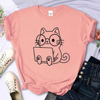 European And American Digital Printing Casual Short-sleeved T-shirt - VEX CLUB HOUSE