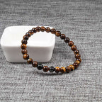 Jewelry Bracelets 8mm Dumb Black Frosted Stone Tiger's Eye Bracelet Men And Women Couple Bracelets V E X C L U B H O U S E