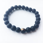 Jewelry Bracelets 8mm Dumb Black Frosted Stone Tiger's Eye Bracelet Men And Women Couple Bracelets V E X C L U B H O U S E