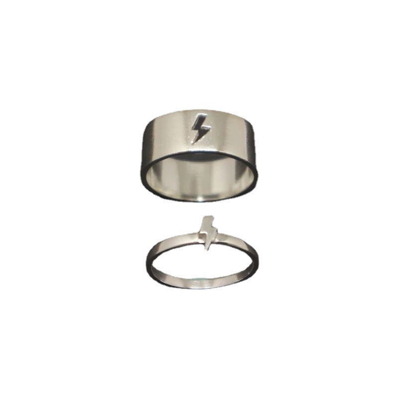 European and American Ins Hollow Airplane Ring Cross-border Men and Women Couple Ring Fashion Ring Bracelet Wedding Jewelry Gift - VEX CLUB HOUSE