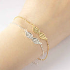Gold Angel Wing Charm Bracelet Bracelet Women