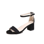 High-heel Chunky Heel Buckle Sandals - VEX CLUB HOUSE