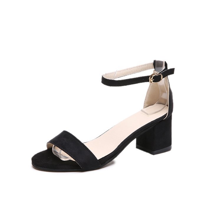 High-heel Chunky Heel Buckle Sandals - VEX CLUB HOUSE