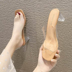 High Heels With Transparent Crystal And Slippers - VEX CLUB HOUSE