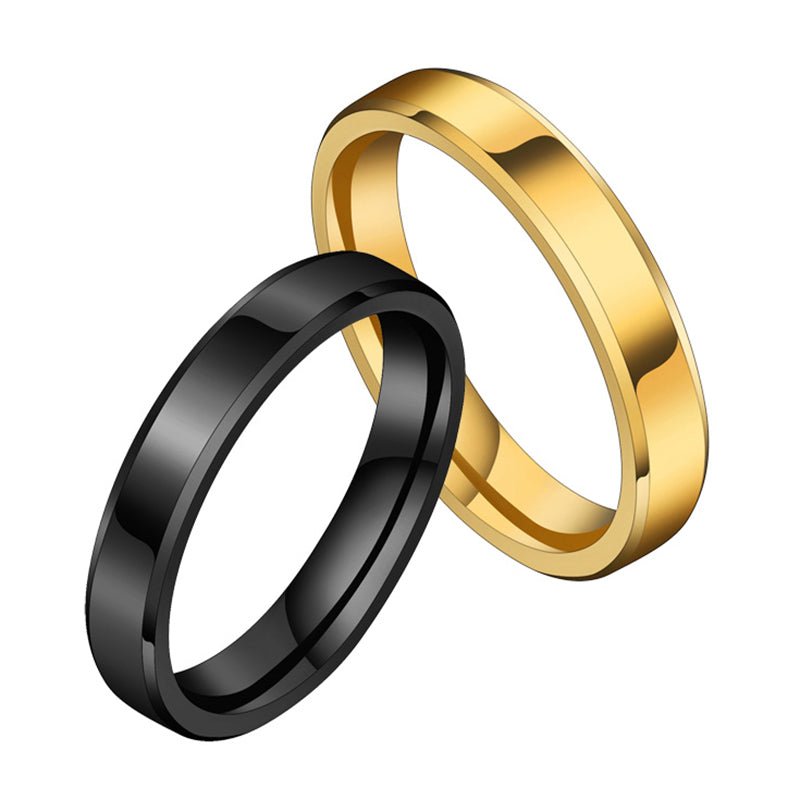 Stainless Steel Ring for Women Men Fashion Gold Color Finger Rings Wedding Band Jewelry Gift V E X C L U B H O U S E