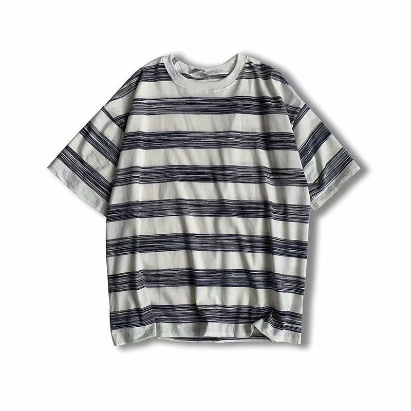Couple Cotton Striped Short Sleeves - VEX CLUB HOUSE