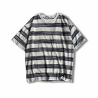 Couple Cotton Striped Short Sleeves - VEX CLUB HOUSE