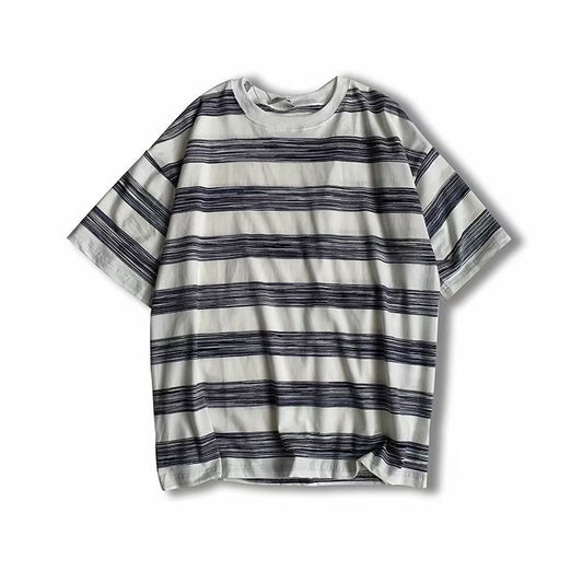 Couple Cotton Striped Short Sleeves - VEX CLUB HOUSE