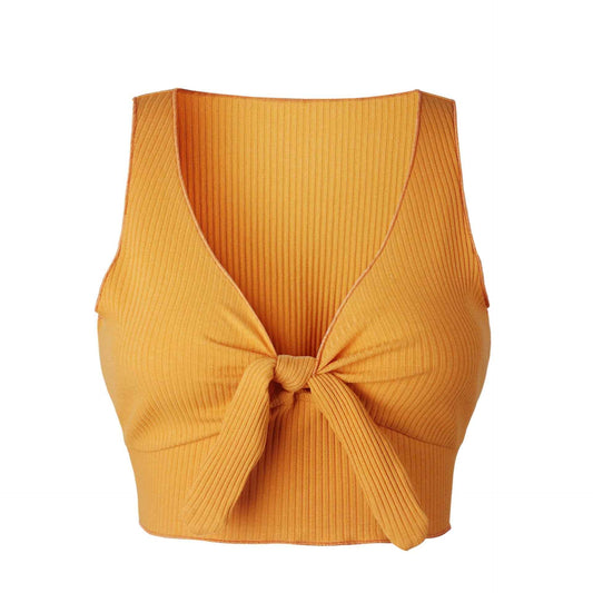 Fashion Sexy Bow Wrap Top - VEX CLUB HOUSE