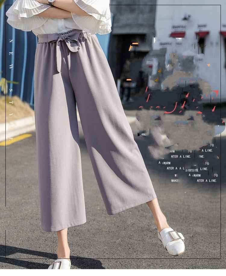 Wide-Leg Pants Female  Wild Net Celebrity Street Shooting Strange Taste Girl Nine Points Casual Pants - VEX CLUB HOUSE