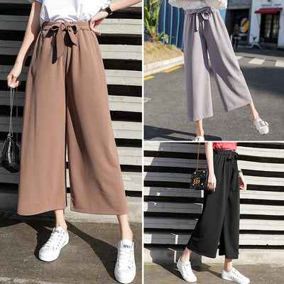 Wide-Leg Pants Female  Wild Net Celebrity Street Shooting Strange Taste Girl Nine Points Casual Pants - VEX CLUB HOUSE
