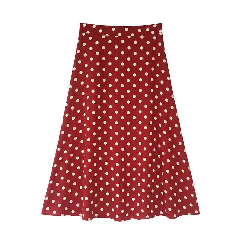 New Retro Style Polka Dot Chiffon Skirt - VEX CLUB HOUSE