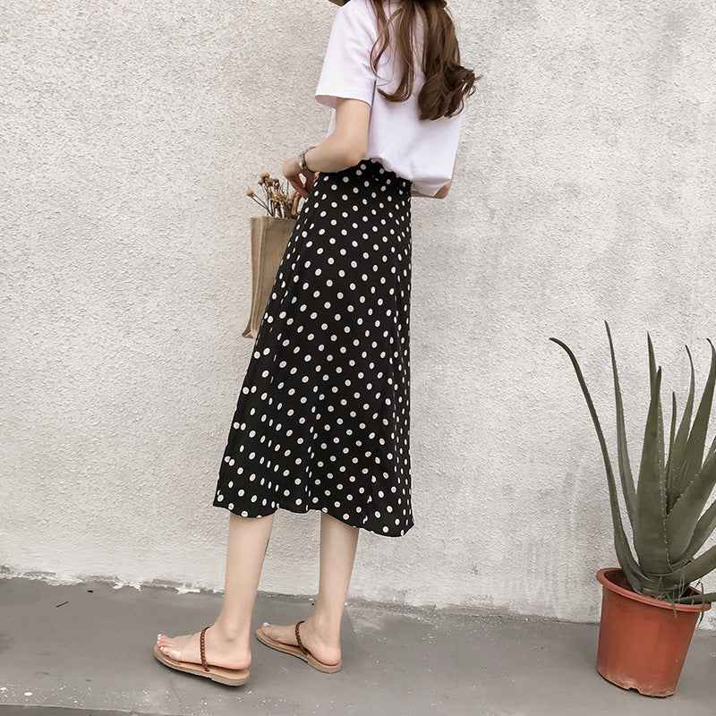 New Retro Style Polka Dot Chiffon Skirt - VEX CLUB HOUSE