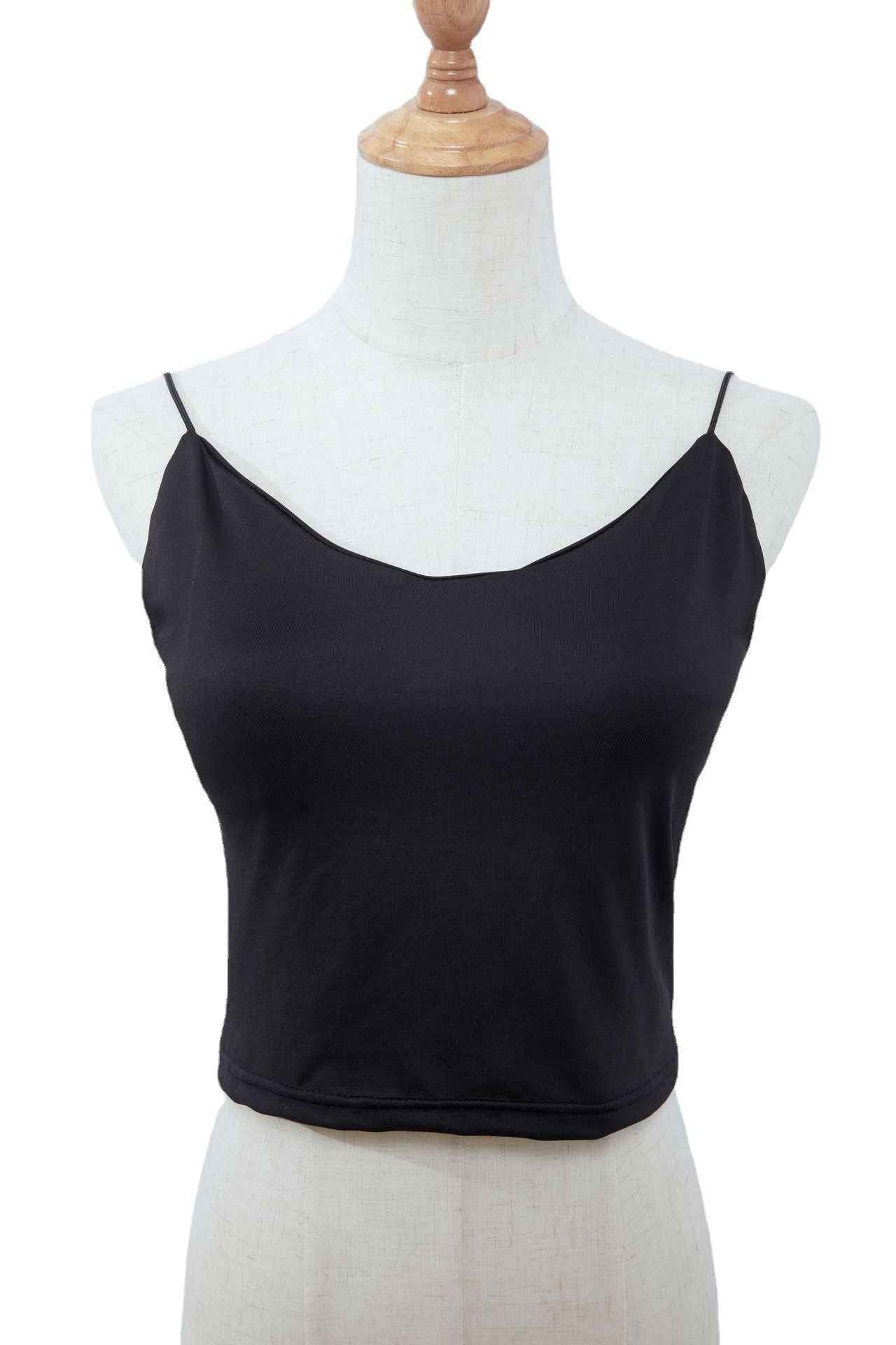 Solid Color Camisole Bottoming Shirt Slim Vest - VEX CLUB HOUSE