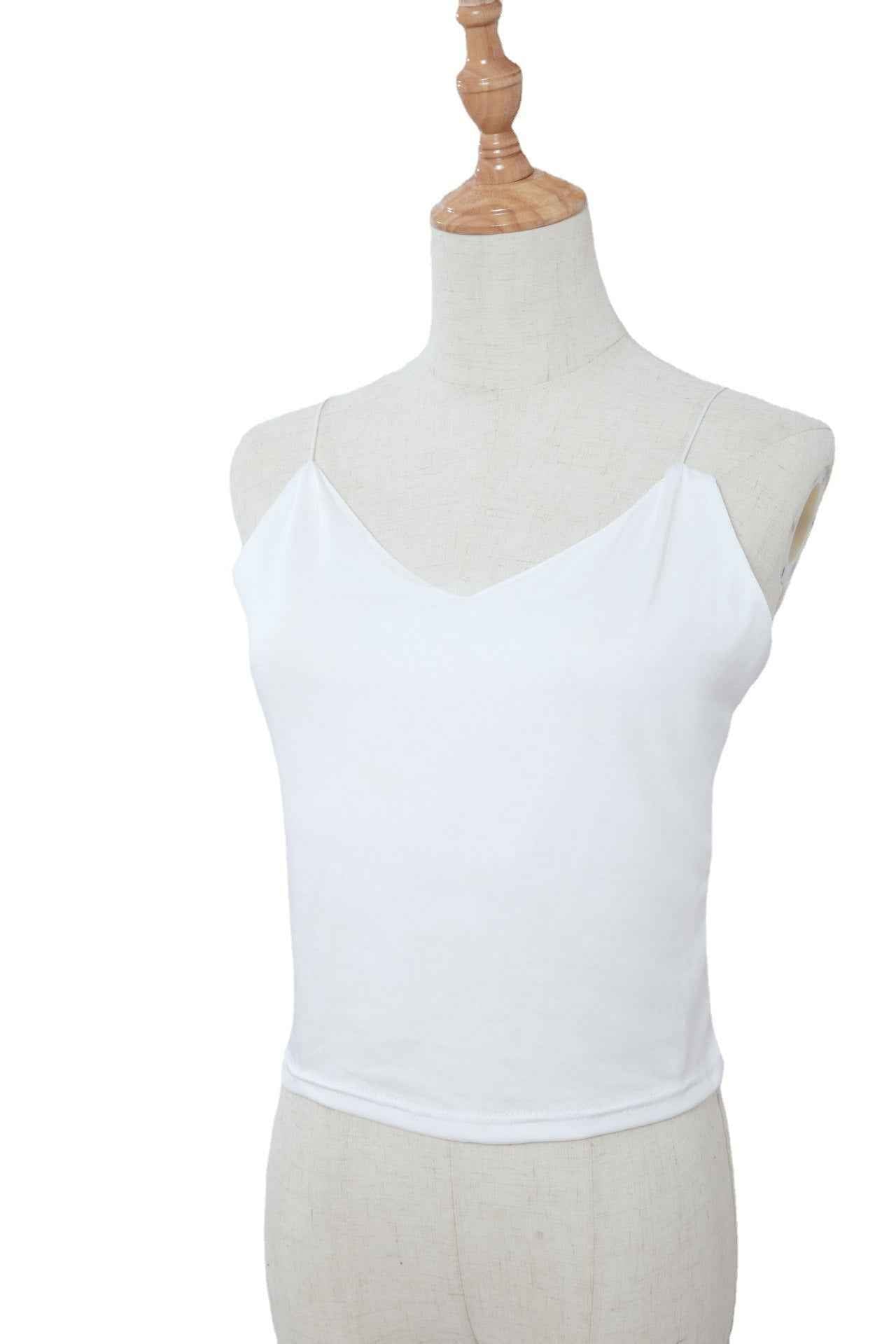 Solid Color Camisole Bottoming Shirt Slim Vest - VEX CLUB HOUSE