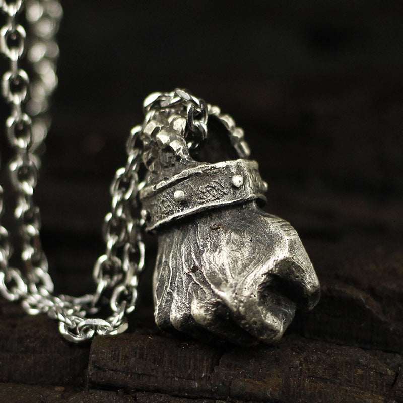 Personality Brave Fist Power Fist Necklace Destiny Wall Breaking Fist Fist Hammering Necklace Men And Women Jewelry - VEX CLUB HOUSE