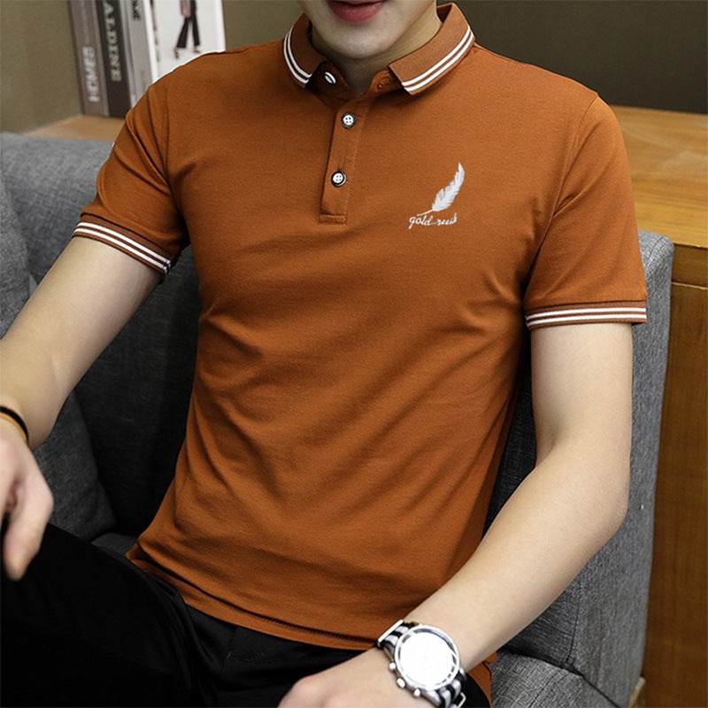 polo Shirt Business Casual Short-Sleeved Youth Fashion Half-Sleeved Shirt - VEX CLUB HOUSE