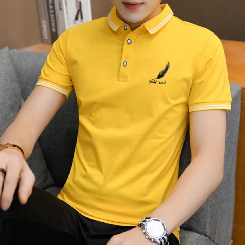 polo Shirt Business Casual Short-Sleeved Youth Fashion Half-Sleeved Shirt - VEX CLUB HOUSE