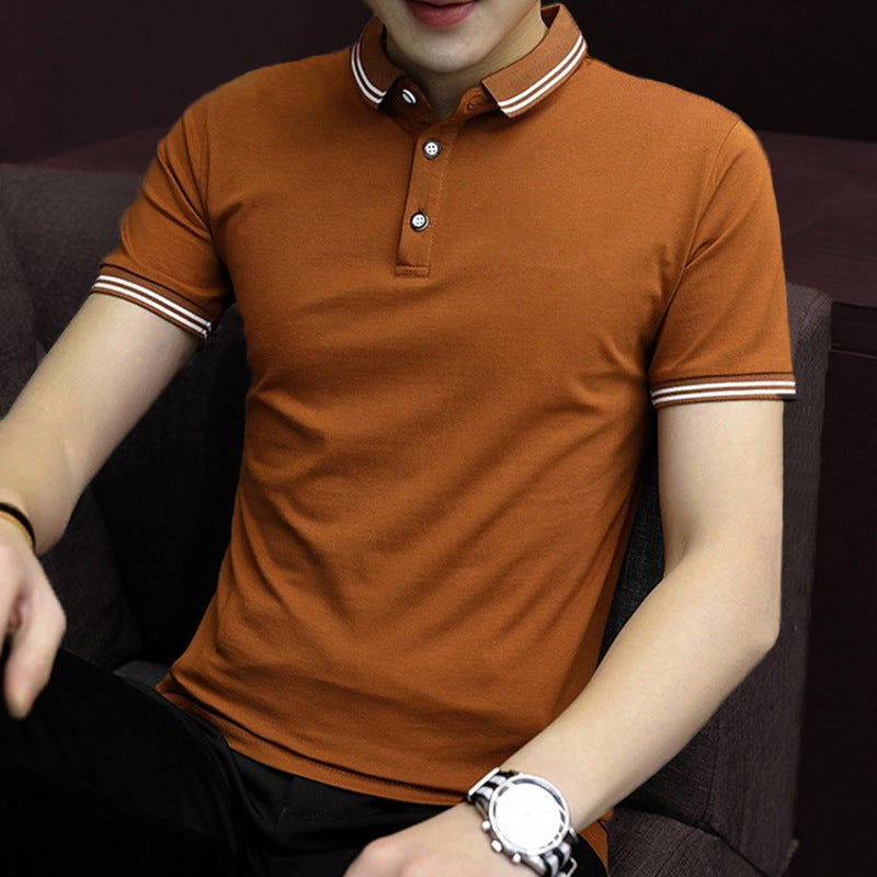 polo Shirt Business Casual Short-Sleeved Youth Fashion Half-Sleeved Shirt - VEX CLUB HOUSE