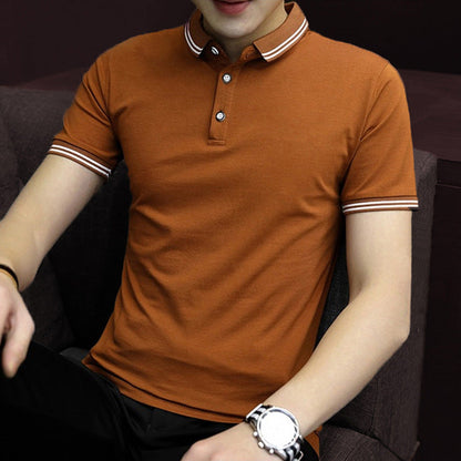 polo Shirt Business Casual Short-Sleeved Youth Fashion Half-Sleeved Shirt - VEX CLUB HOUSE