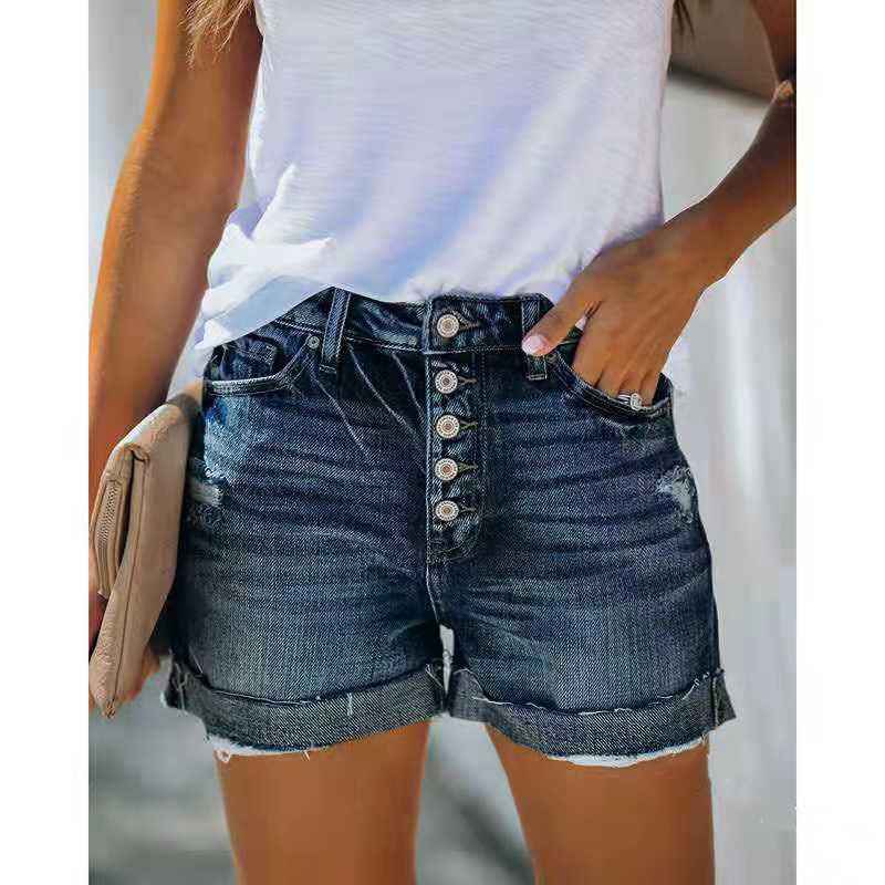 High-waisted Denim Shorts For Women - VEX CLUB HOUSE