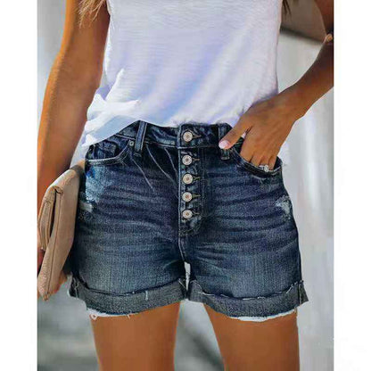 High-waisted Denim Shorts For Women - VEX CLUB HOUSE