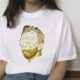 Van Gogh Oil Painting Mona Lisa Spoof Printed T-shirt Women Short Sleeve - VEX CLUB HOUSE