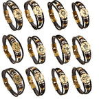 Twelve Constellation Cowhide Bracelets Wholesale Men And Women Small Jewelry - VEX CLUB HOUSE