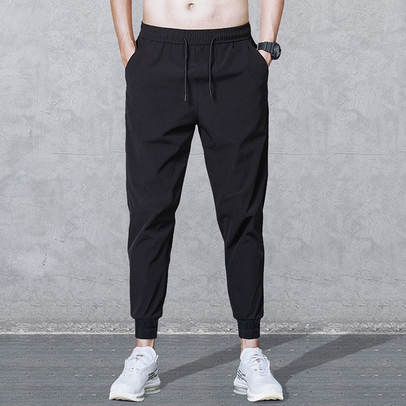 Solid Color Cropped Trousers, Loose-fitting Sports Trousers, Quick-drying Men's Pants - VEX CLUB HOUSE