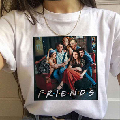 Van Gogh Aesthetic Oil Painting Women's Short Sleeve T-Shirt - VEX CLUB HOUSE