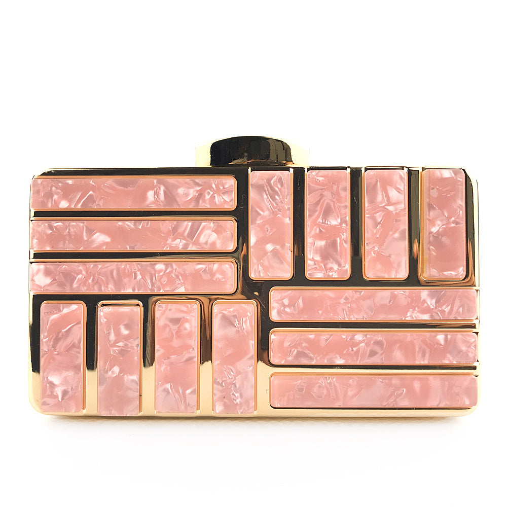 Gold Acrylic Clutch Bags For Women New Shoulder Bag Fashion - VEX CLUB HOUSE