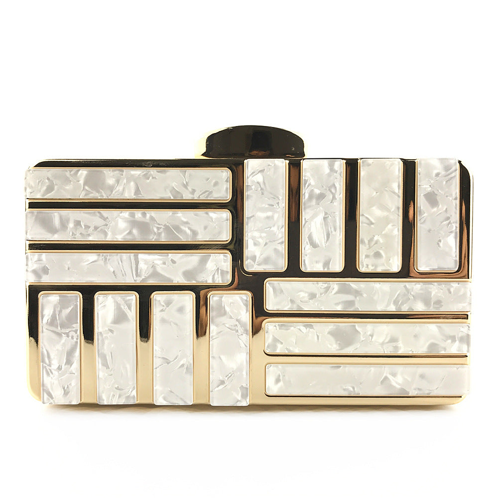 Gold Acrylic Clutch Bags For Women New Shoulder Bag Fashion - VEX CLUB HOUSE