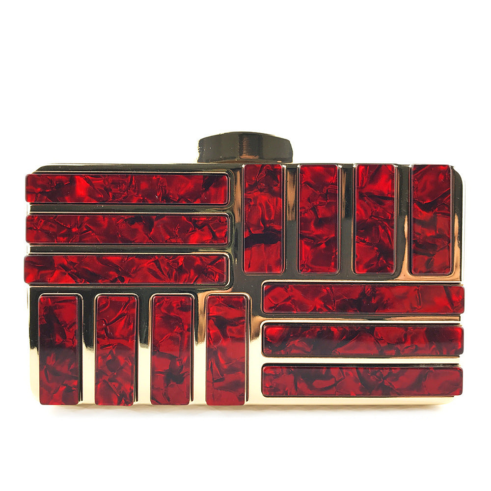 Gold Acrylic Clutch Bags For Women New Shoulder Bag Fashion - VEX CLUB HOUSE
