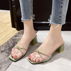 Transparent Slippers Women Summer Wear Plastic Fashion - VEX CLUB HOUSE