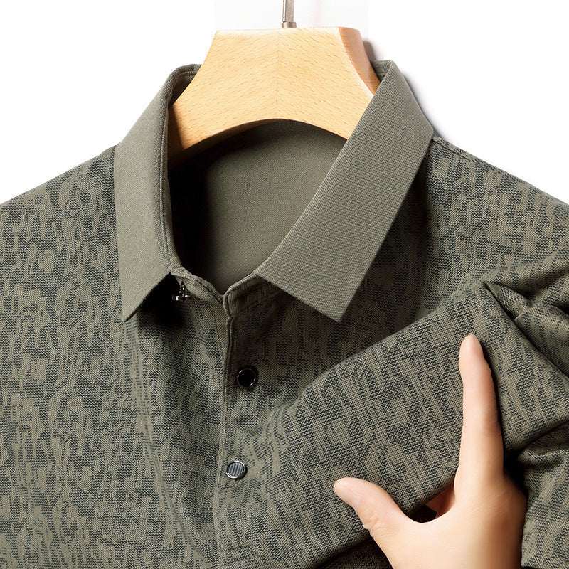 Summer Men's Thin Business Lapel Polo Shirt Short Sleeve - VEX CLUB HOUSE