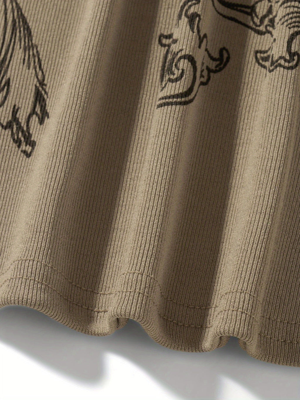 Vintage Chic Gothic Cross Print Long sleeve V E X C L U B H O U S E