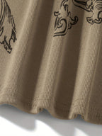 Vintage Chic Gothic Cross Print Long sleeve V E X C L U B H O U S E