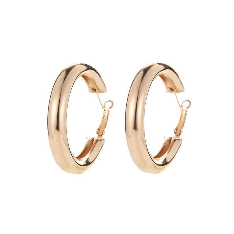 Geometric round big earrings women - VEX CLUB HOUSE