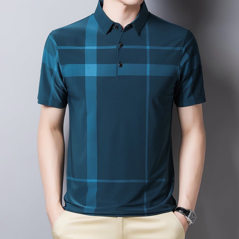 Men's Fashion Ice Silk Short Sleeve T-shirt - VEX CLUB HOUSE