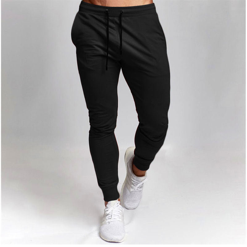 Spring and autumn solid color youth black casual pants - VEX CLUB HOUSE