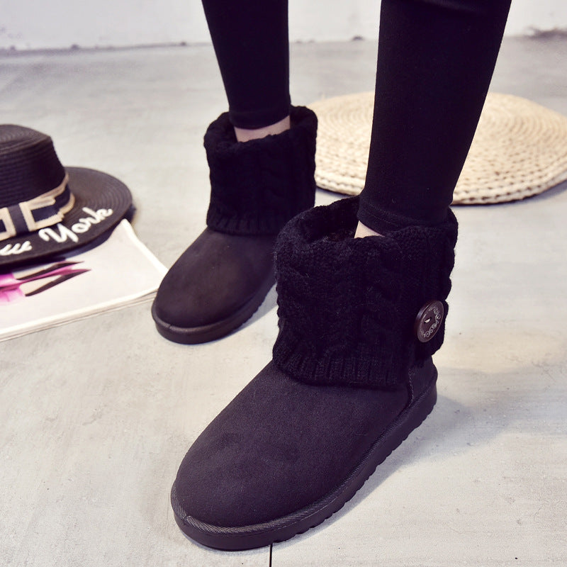 Women's  With Medium Cotton Shoes And Short Boots - VEX CLUB HOUSE